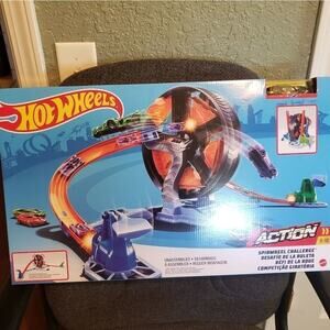 NEW HOT Wheels spinwheel‎ challenge action set